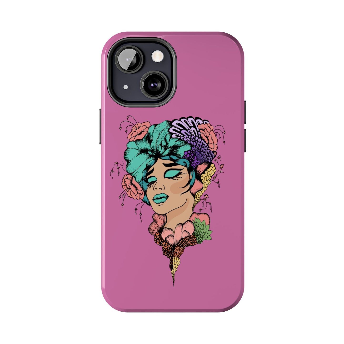 Floral Woman Tough Phone Cases