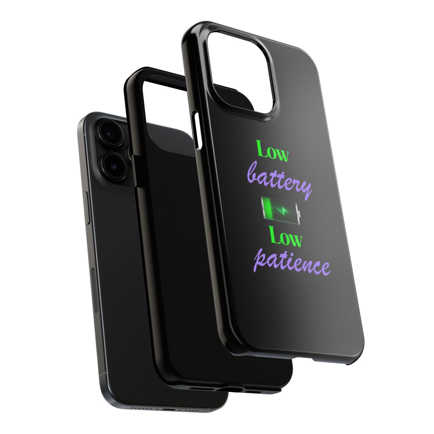 Low battery Tough Phone Cases