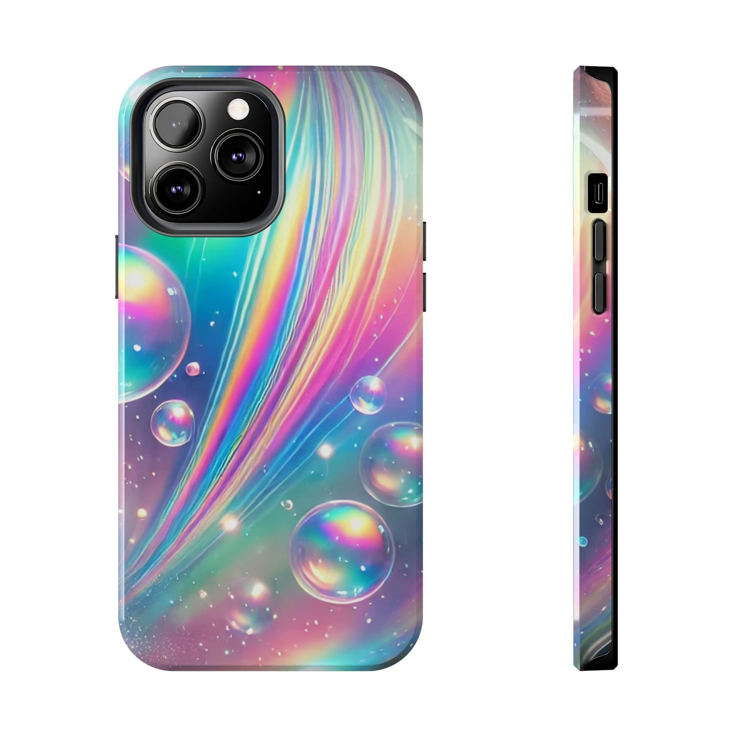 Iridescent colorful Tough Phone Cases