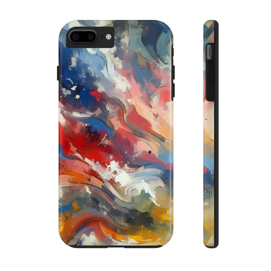 Vibrant abstract Pattern Tough Phone Cases