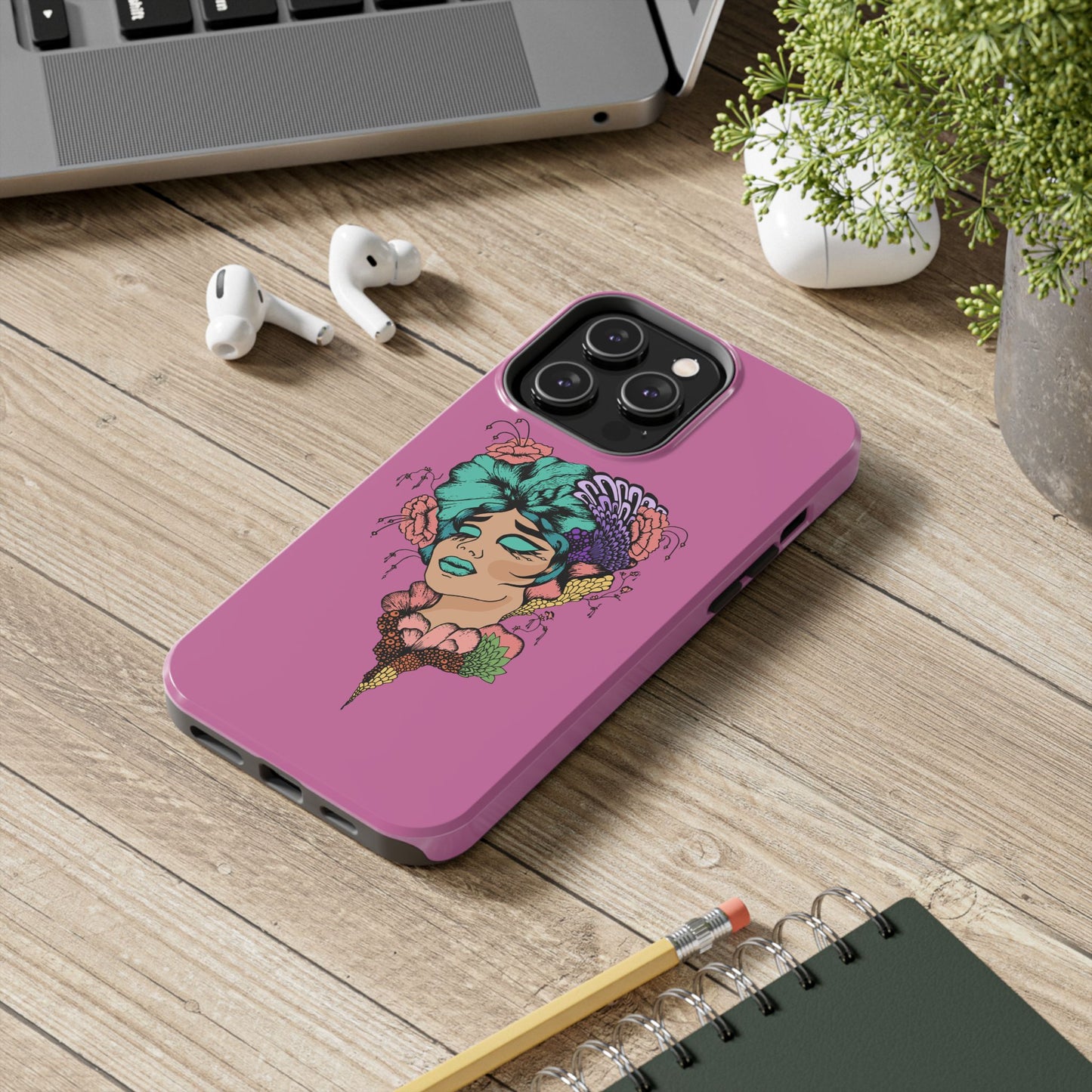 Floral Woman Tough Phone Cases