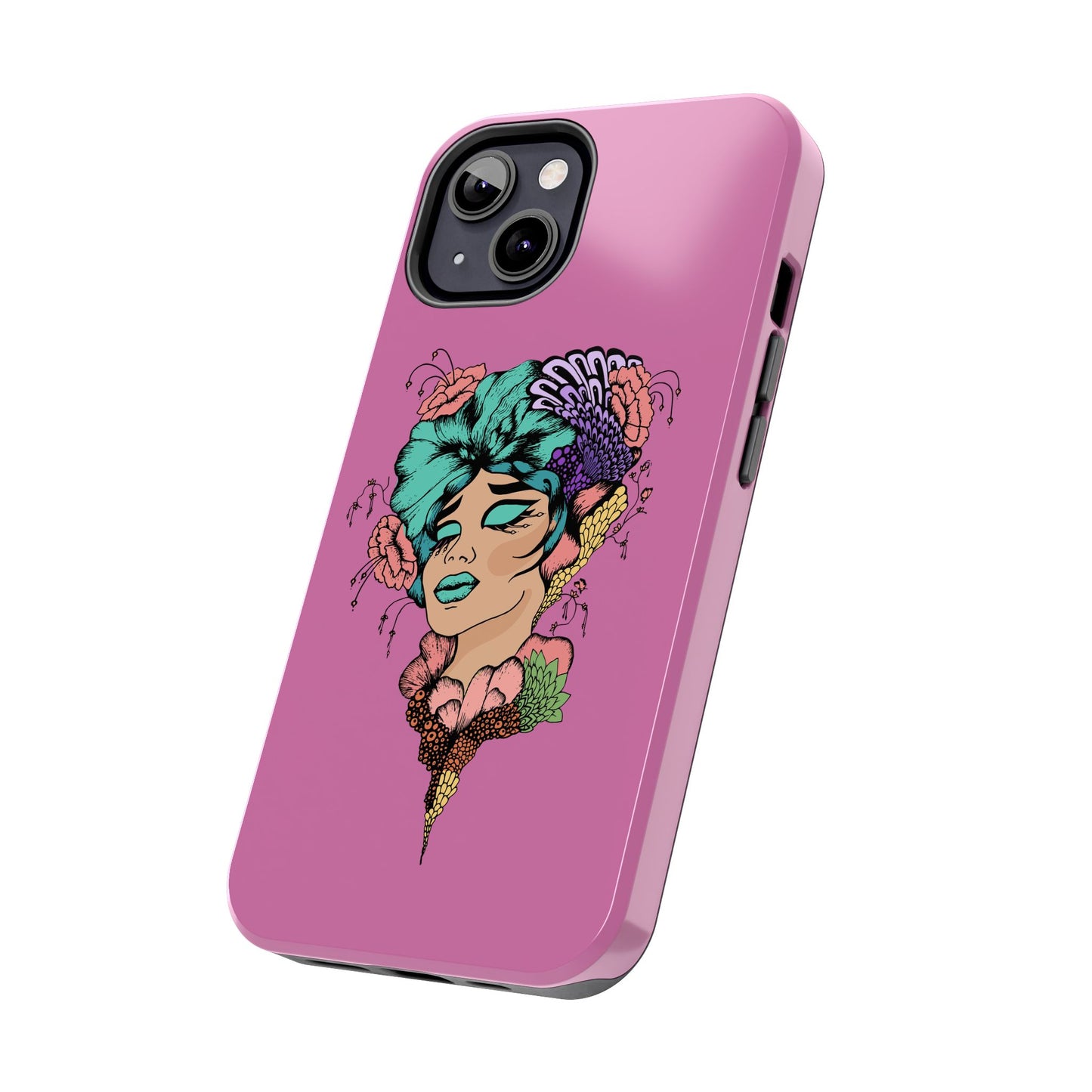 Floral Woman Tough Phone Cases