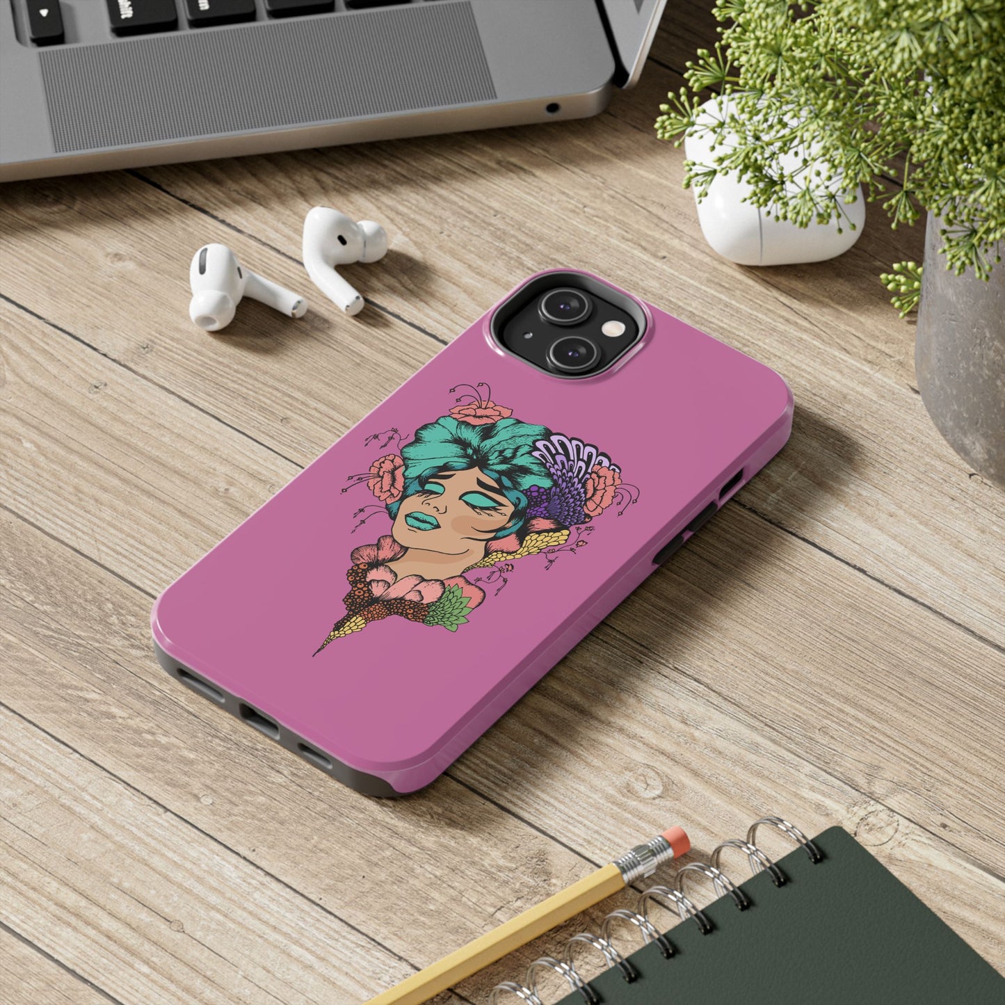 Floral Woman Tough Phone Cases