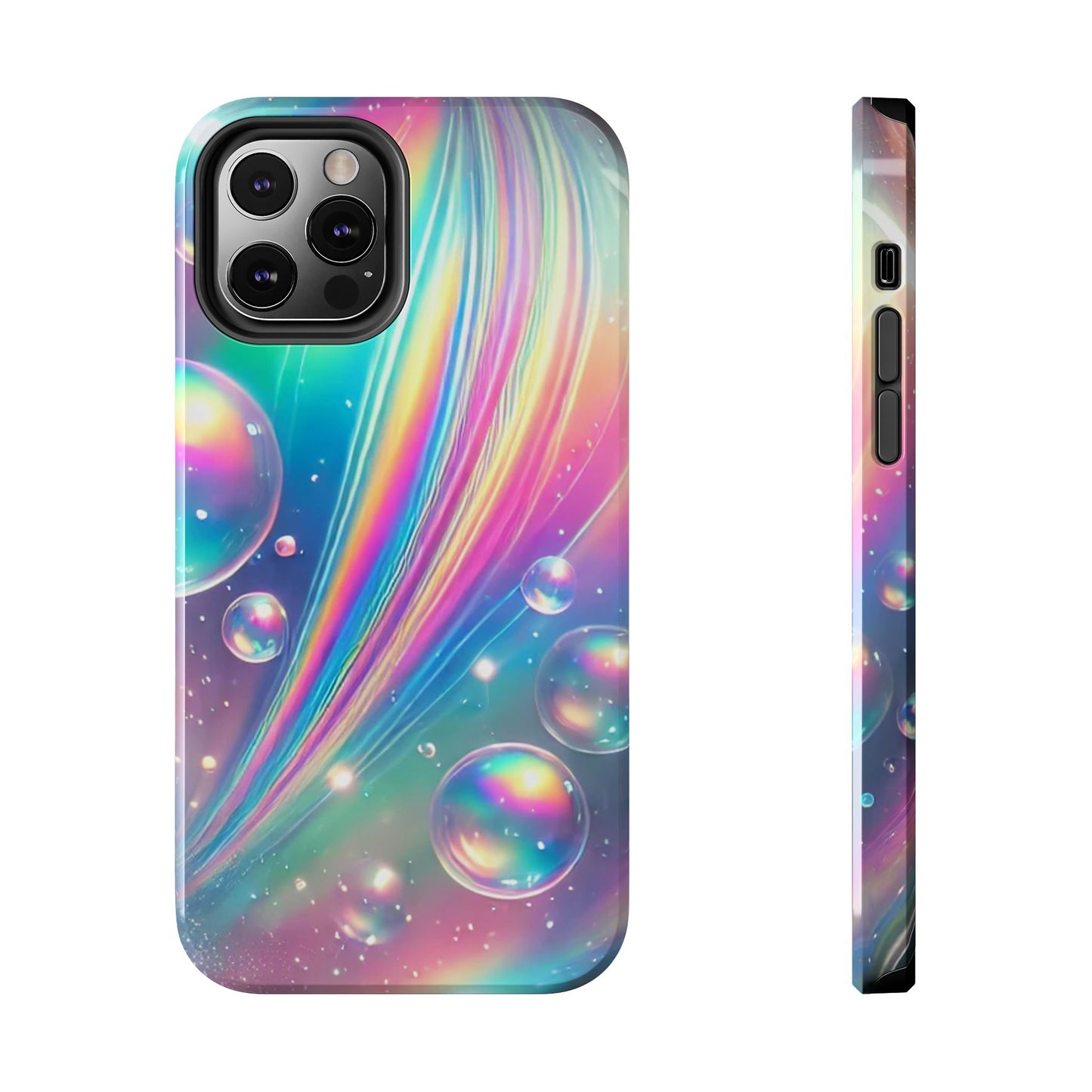 Iridescent colorful Tough Phone Cases