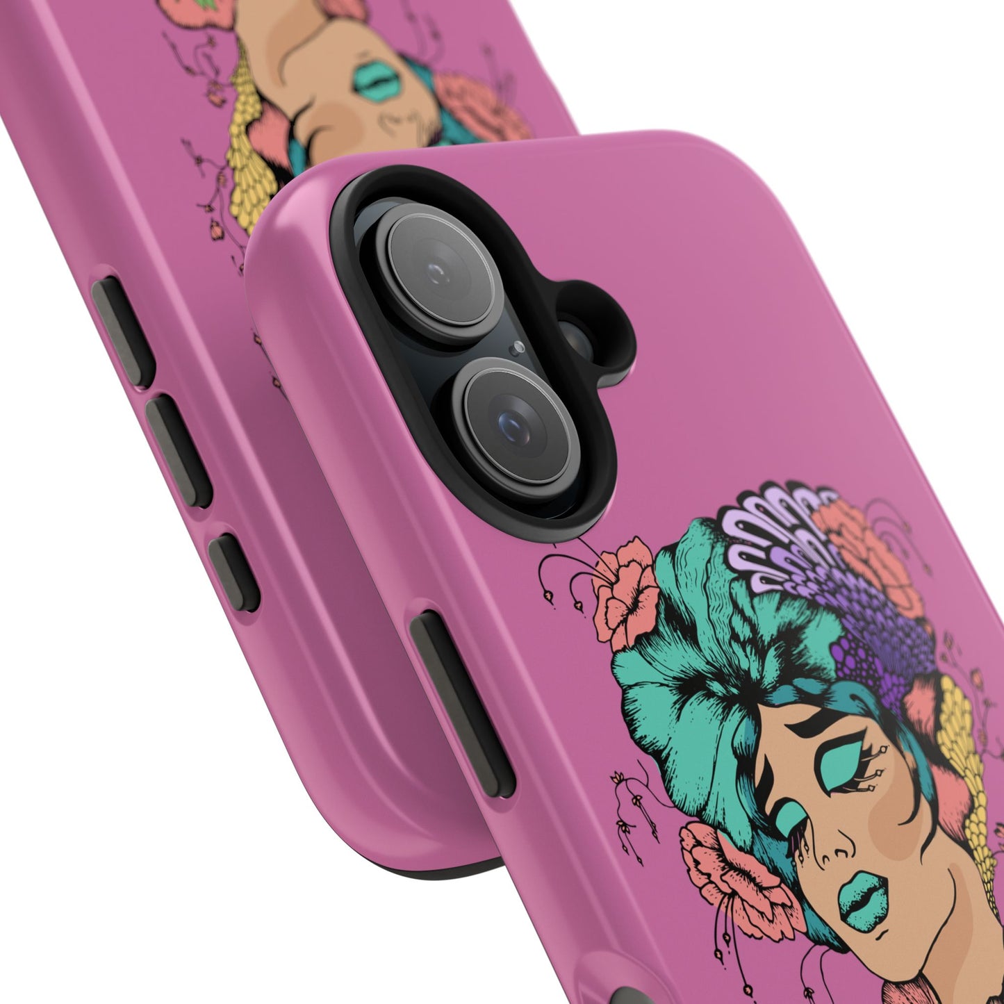 Floral Woman Tough Phone Cases