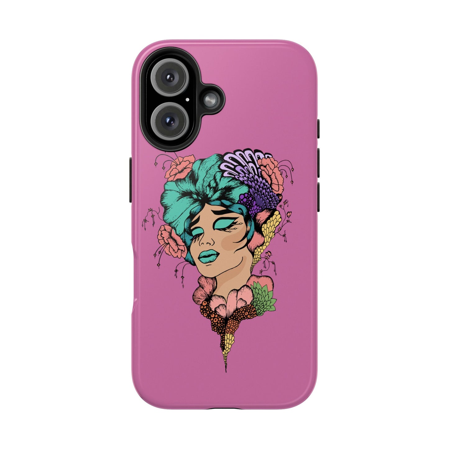 Floral Woman Tough Phone Cases