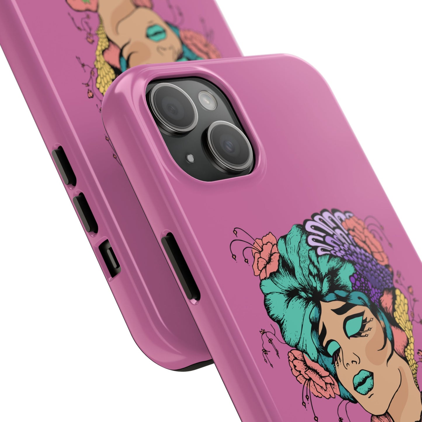 Floral Woman Tough Phone Cases