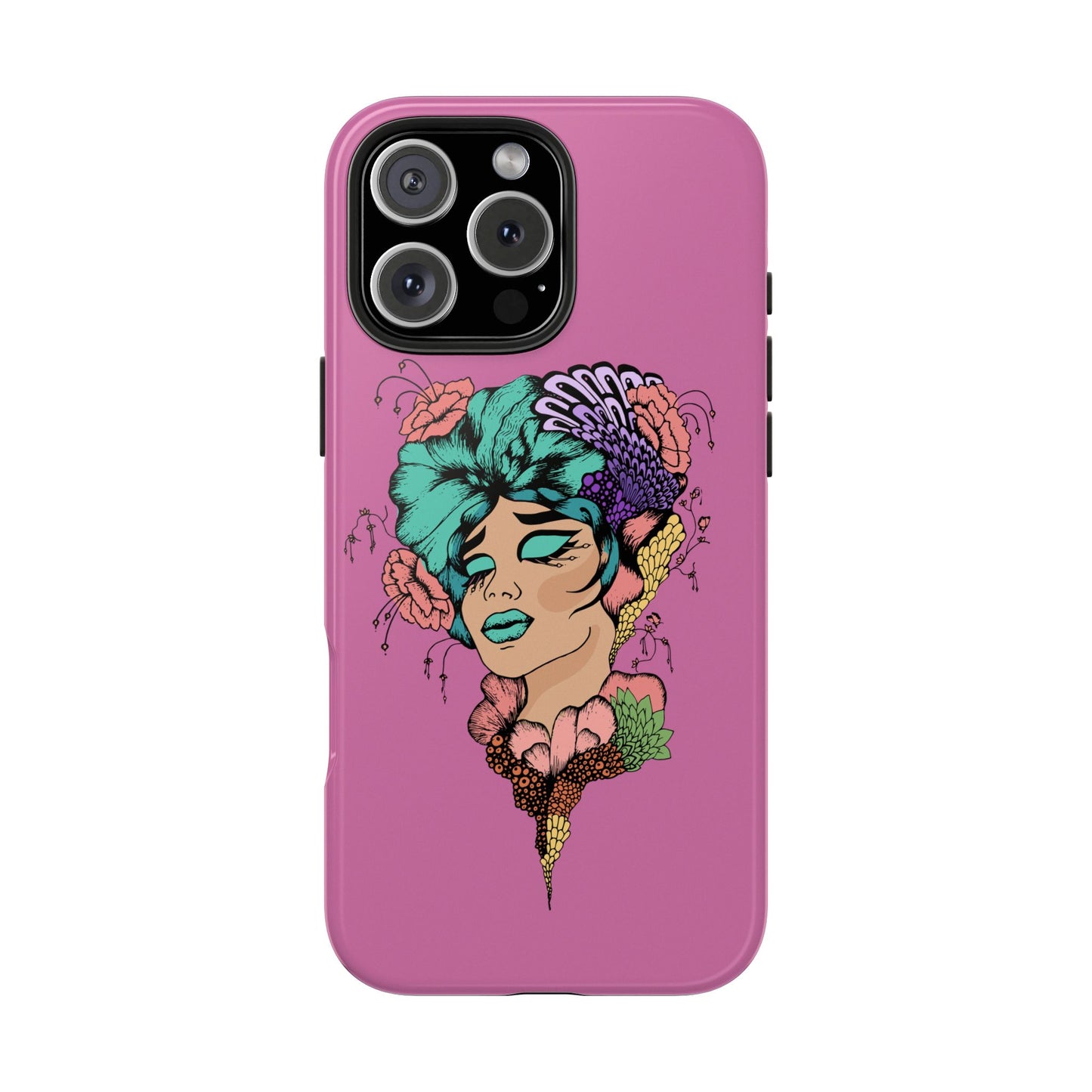 Floral Woman Tough Phone Cases