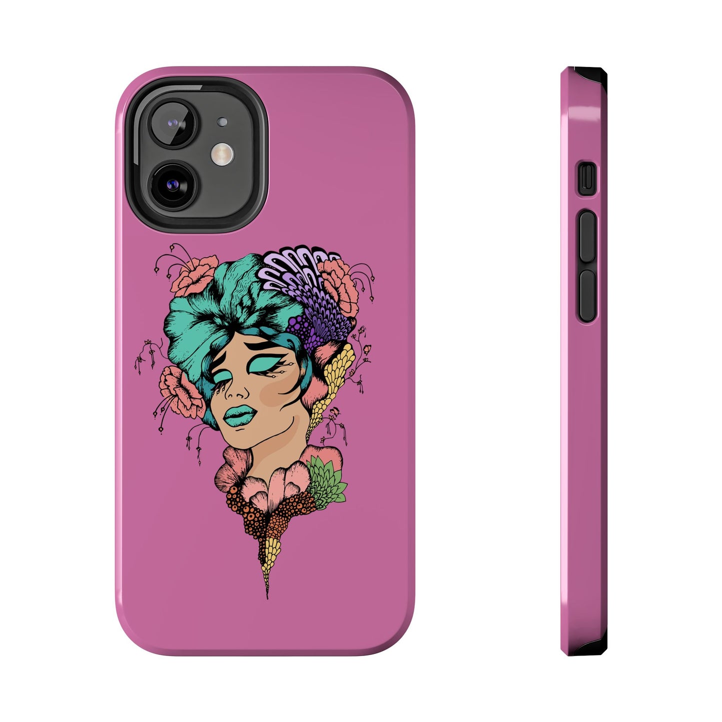 Floral Woman Tough Phone Cases