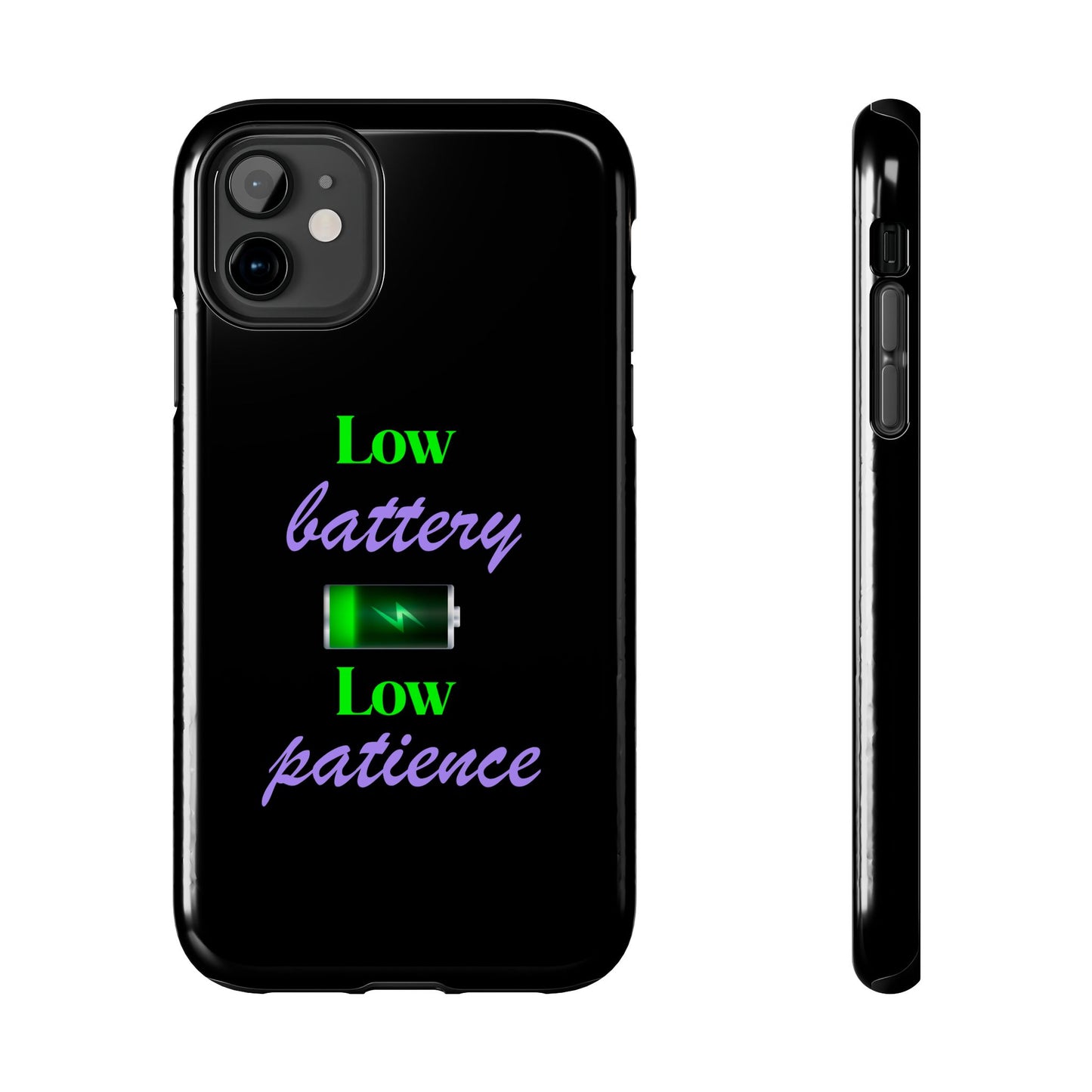 Low battery Tough Phone Cases