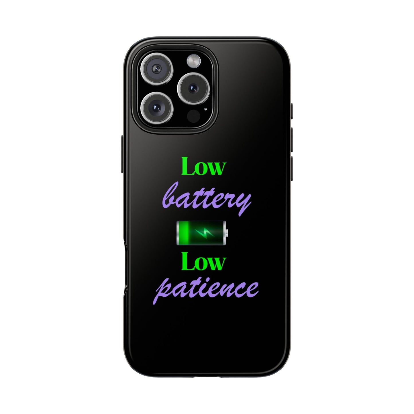 Low battery Tough Phone Cases