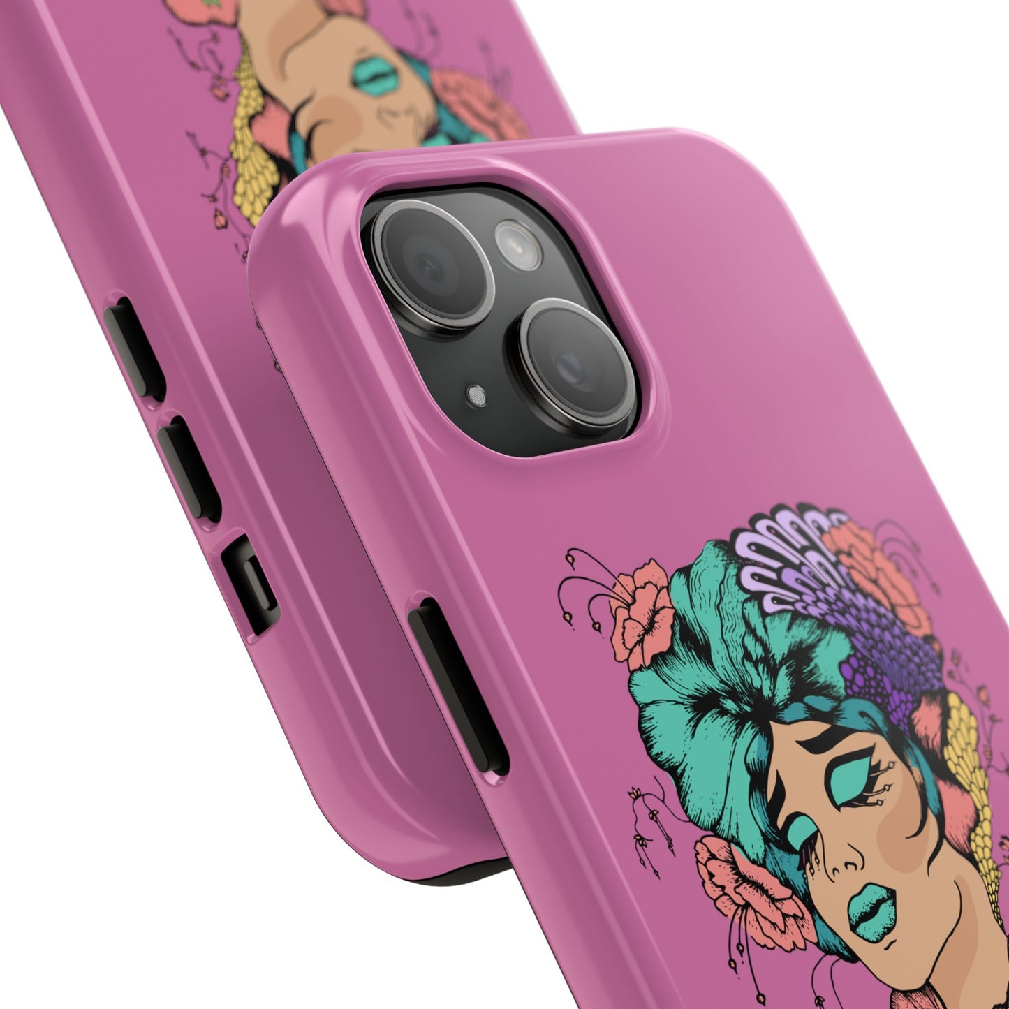 Floral Woman Tough Phone Cases