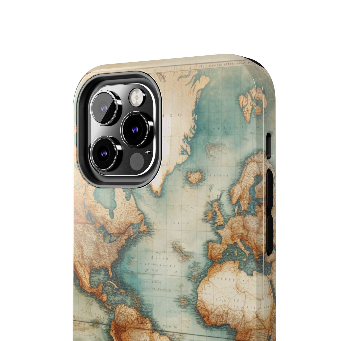 Vintage World Map Tough Phone Cases