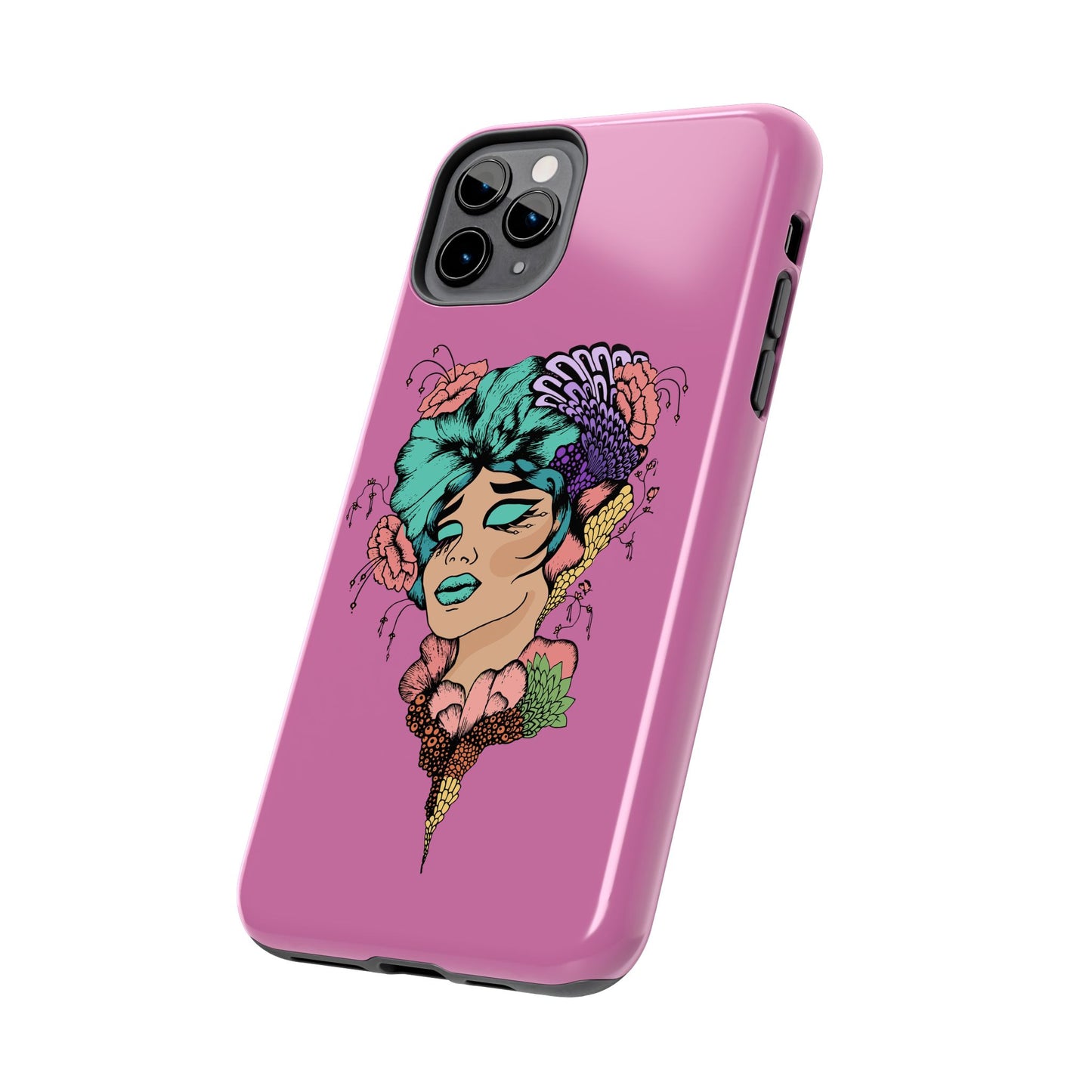 Floral Woman Tough Phone Cases