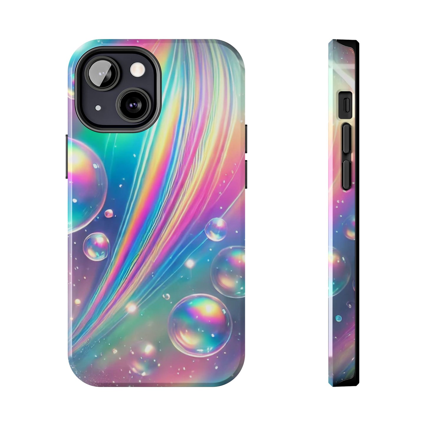 Iridescent colorful Tough Phone Cases