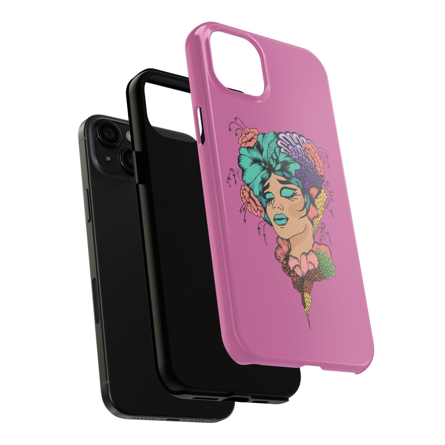 Floral Woman Tough Phone Cases