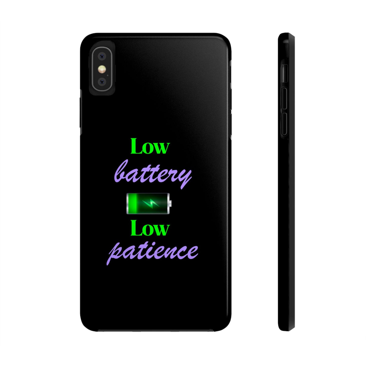 Low battery Tough Phone Cases