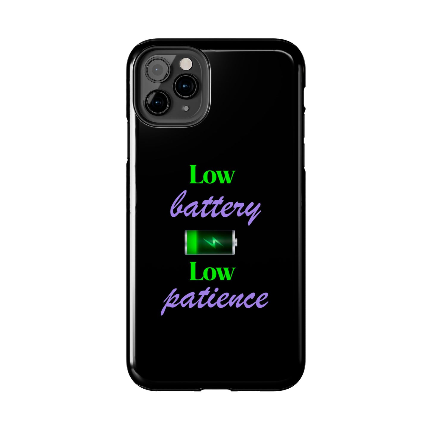 Low battery Tough Phone Cases