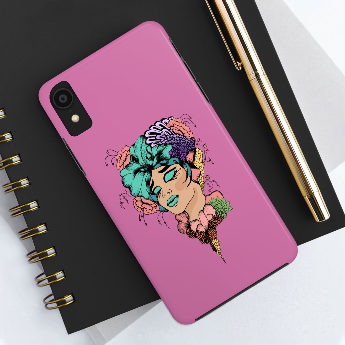 Floral Woman Tough Phone Cases