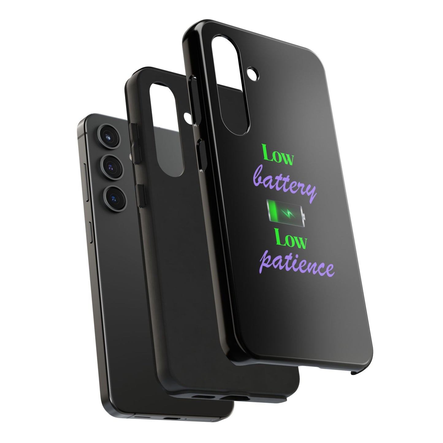 Low battery Tough Phone Cases