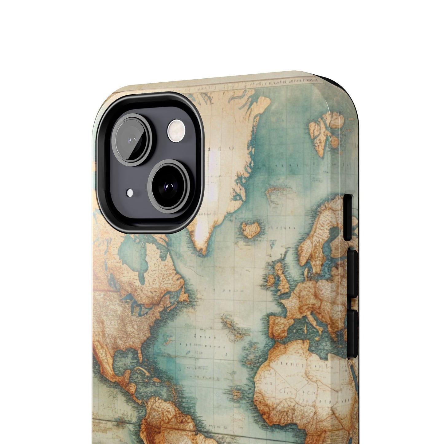 Vintage World Map Tough Phone Cases