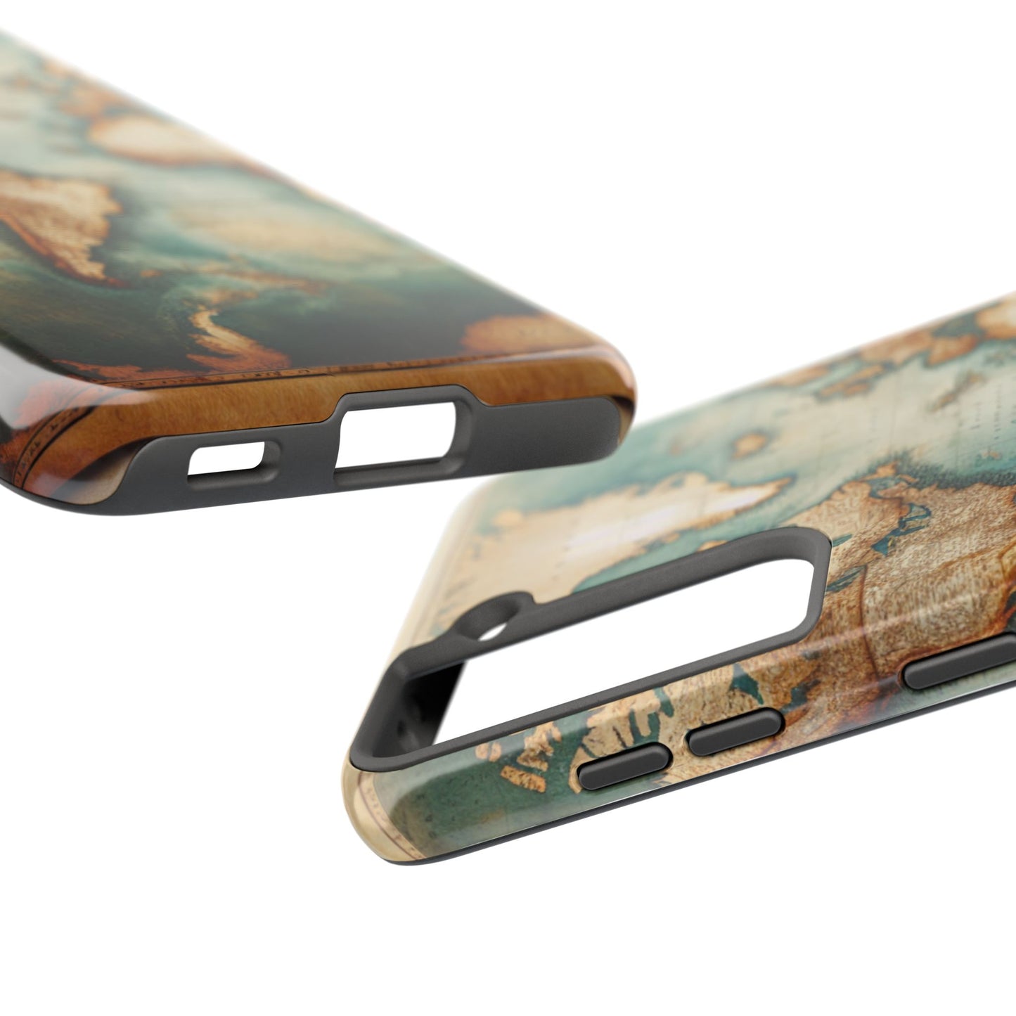 Vintage World Map Tough Phone Cases