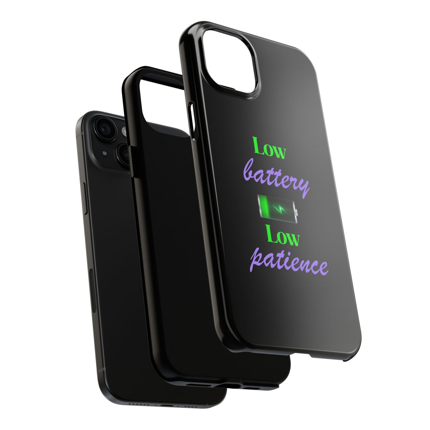 Low battery Tough Phone Cases