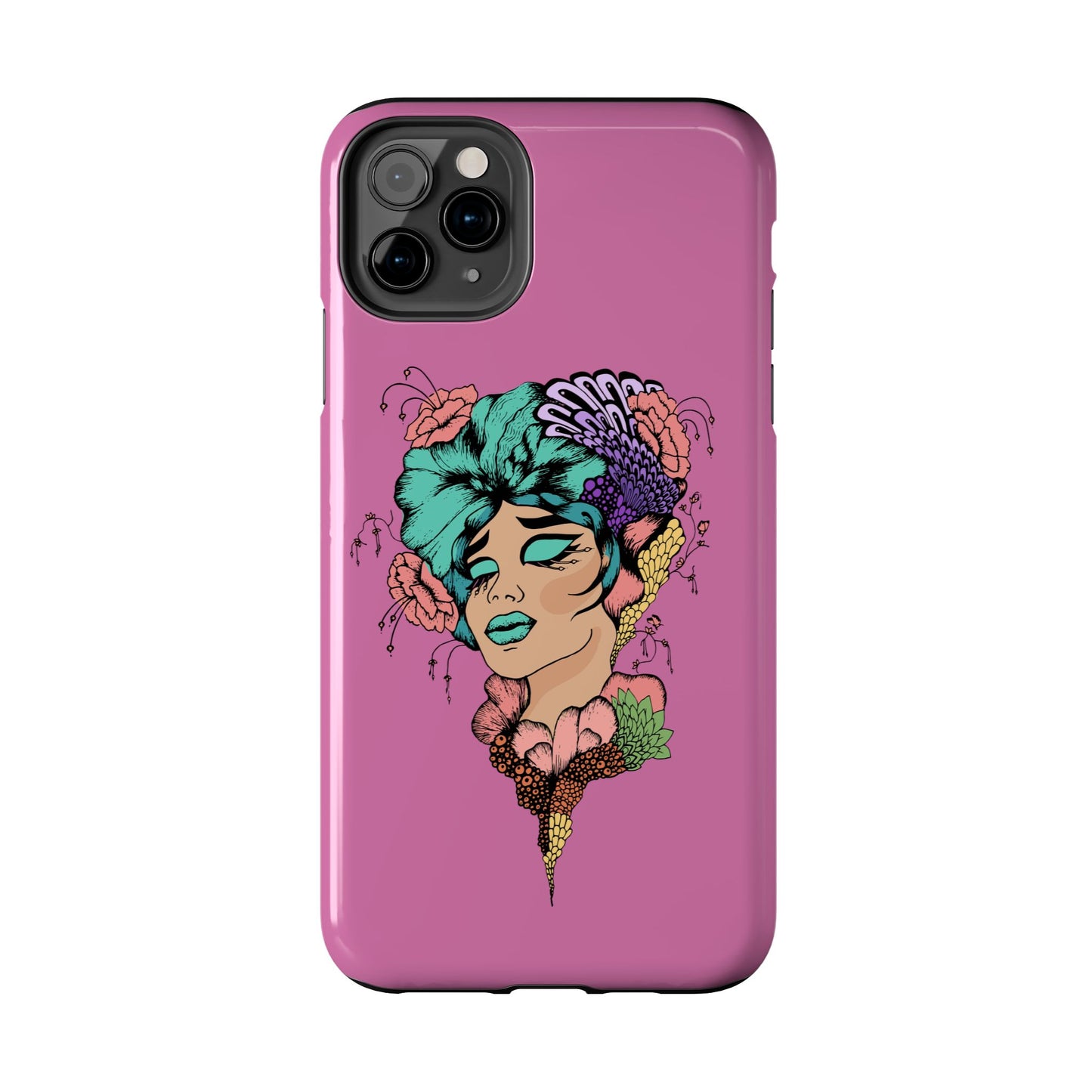 Floral Woman Tough Phone Cases