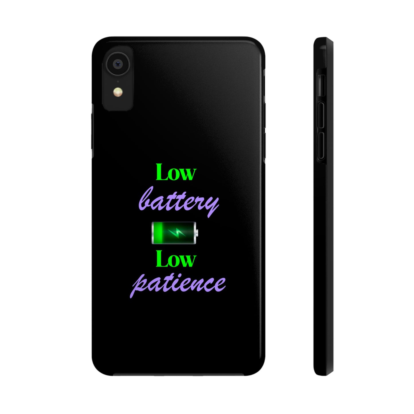 Low battery Tough Phone Cases