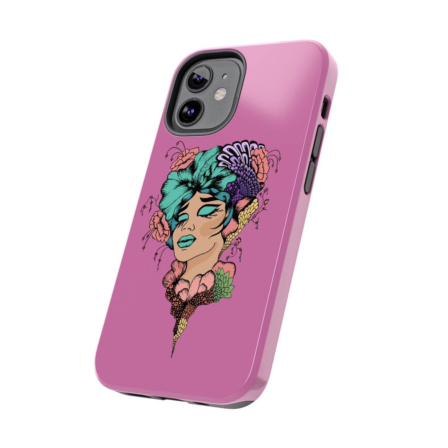 Floral Woman Tough Phone Cases