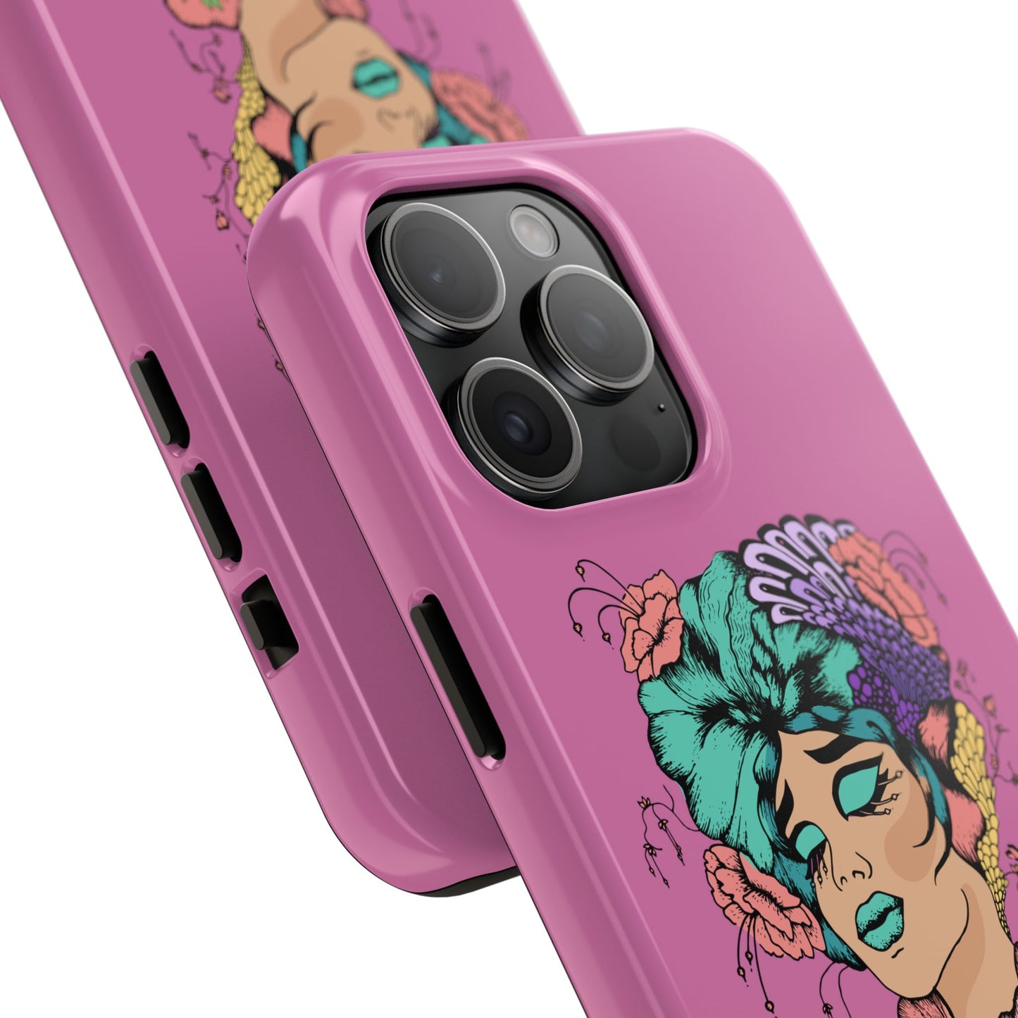 Floral Woman Tough Phone Cases