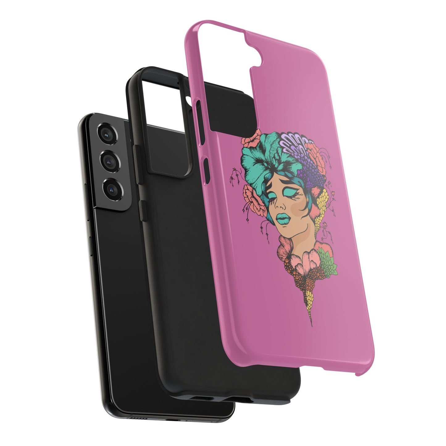 Floral Woman Tough Phone Cases