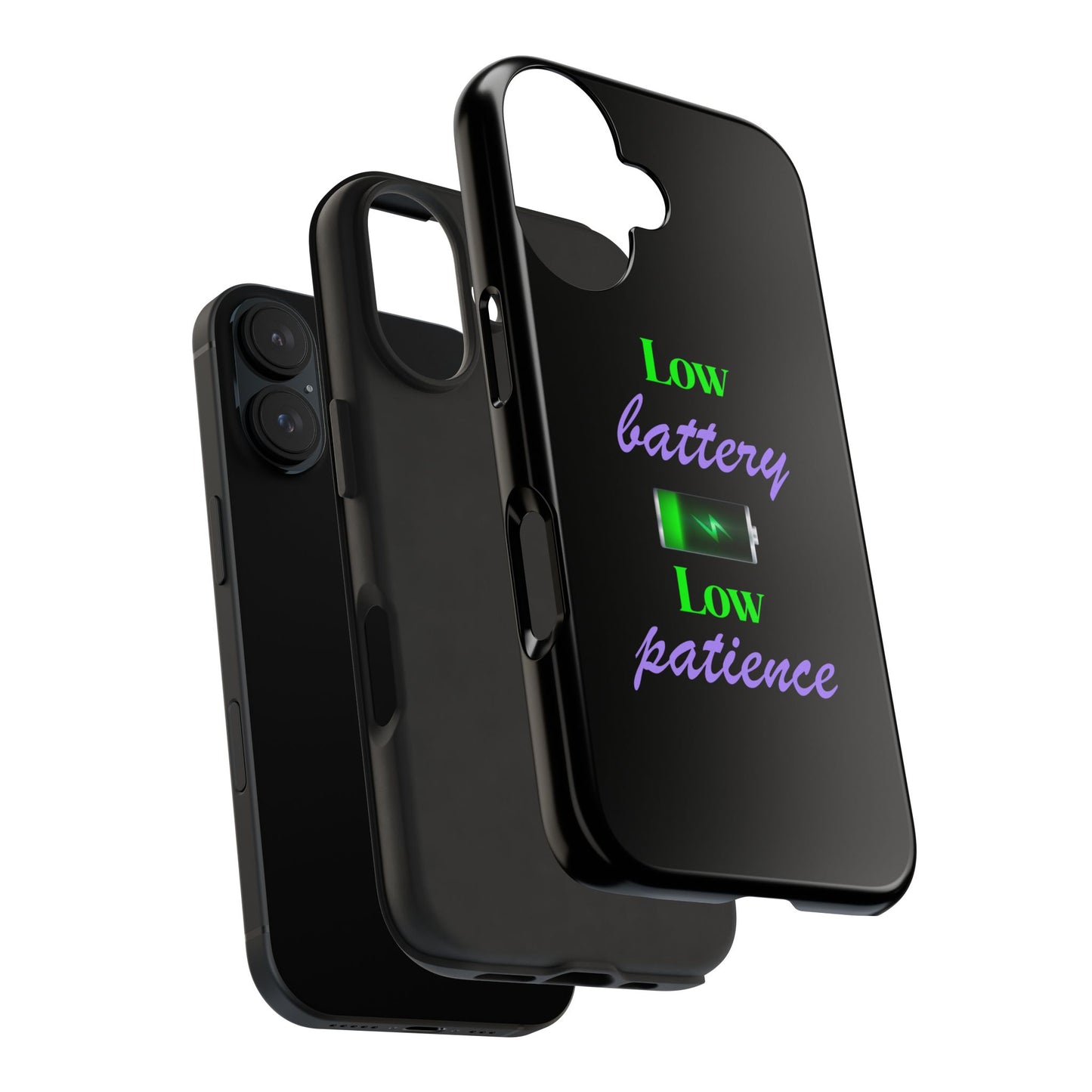 Low battery Tough Phone Cases