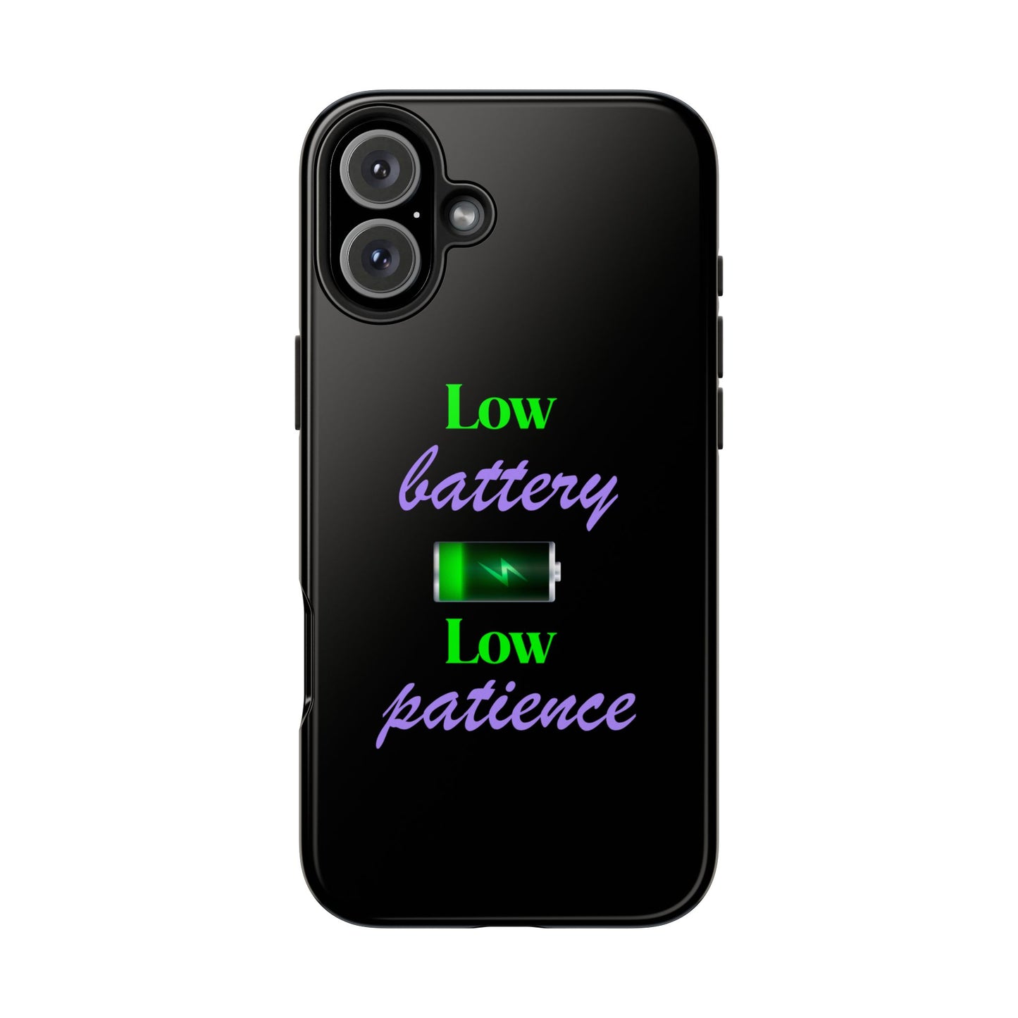 Low battery Tough Phone Cases