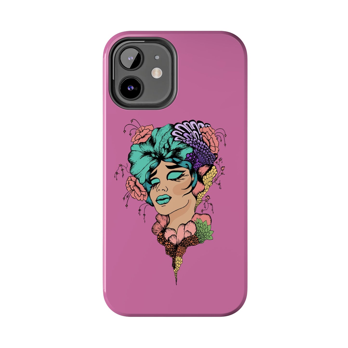 Floral Woman Tough Phone Cases