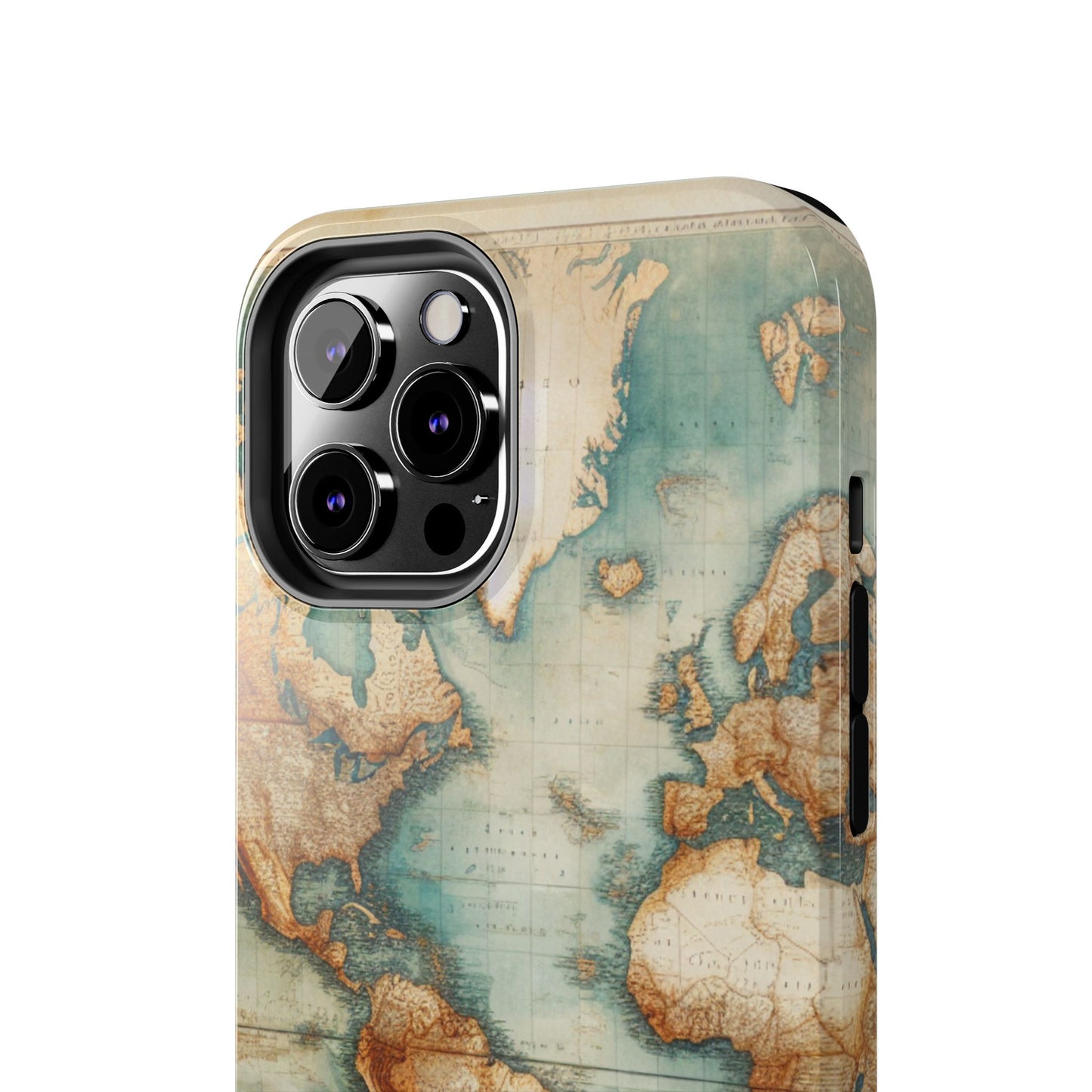 Vintage World Map Tough Phone Cases