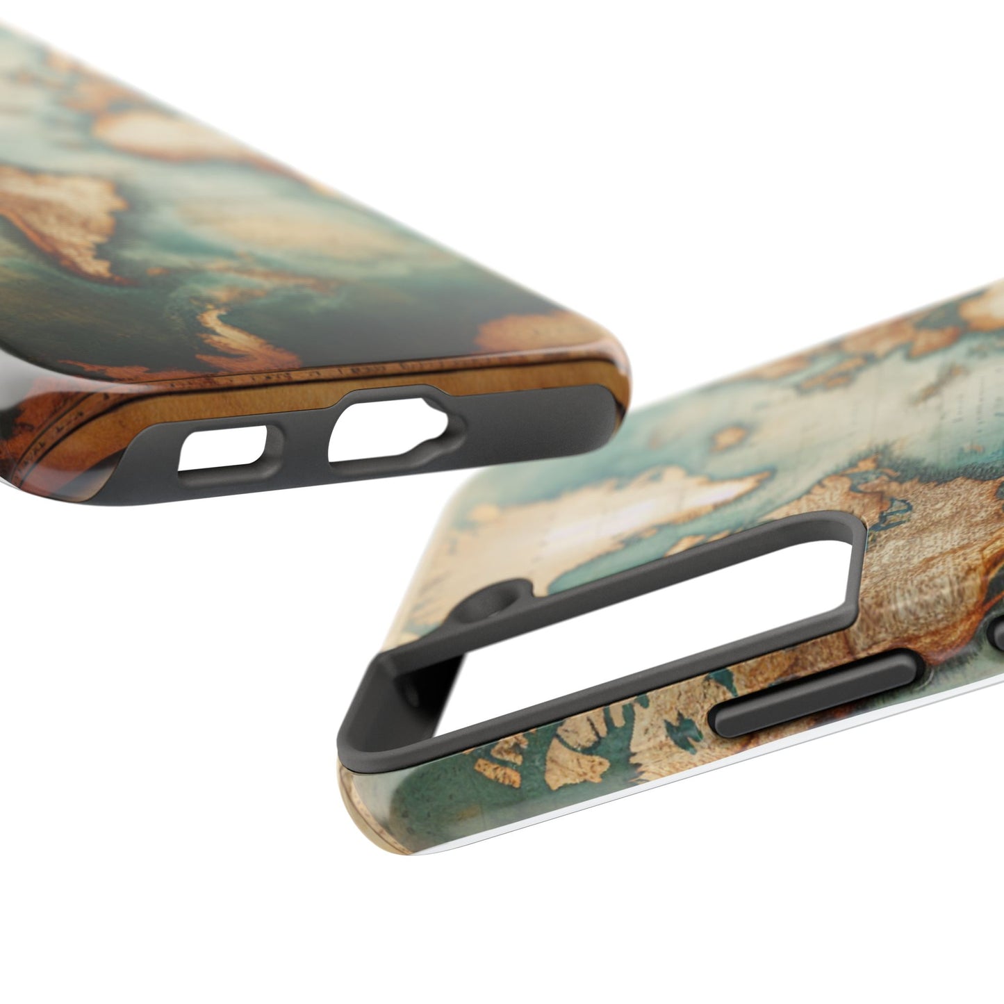 Vintage World Map Tough Phone Cases