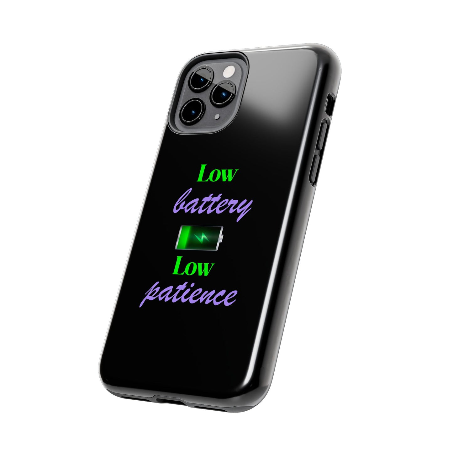 Low battery Tough Phone Cases