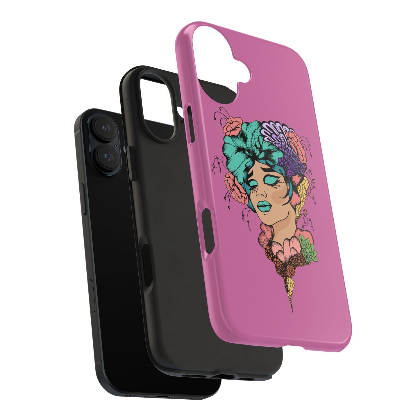 Floral Woman Tough Phone Cases