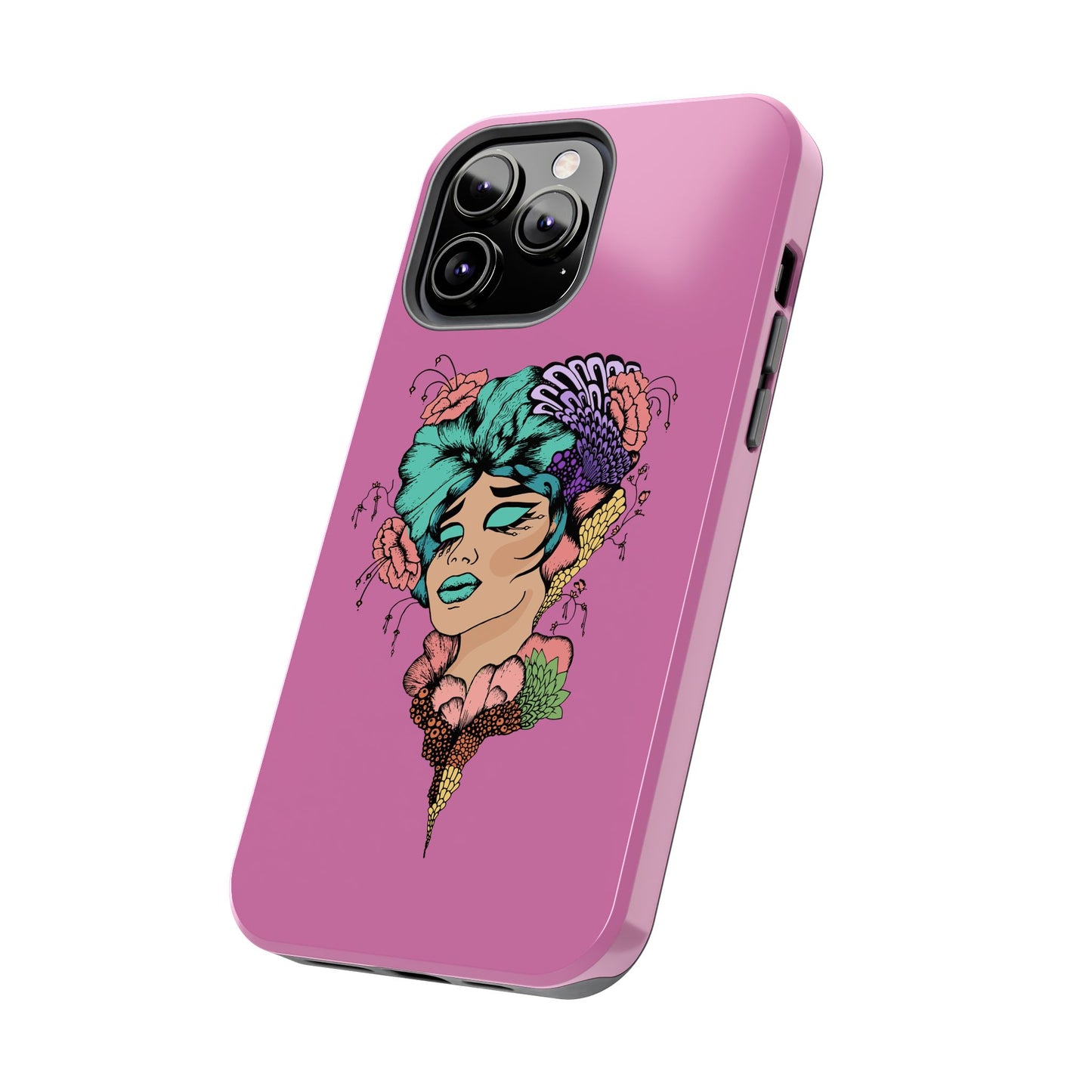 Floral Woman Tough Phone Cases