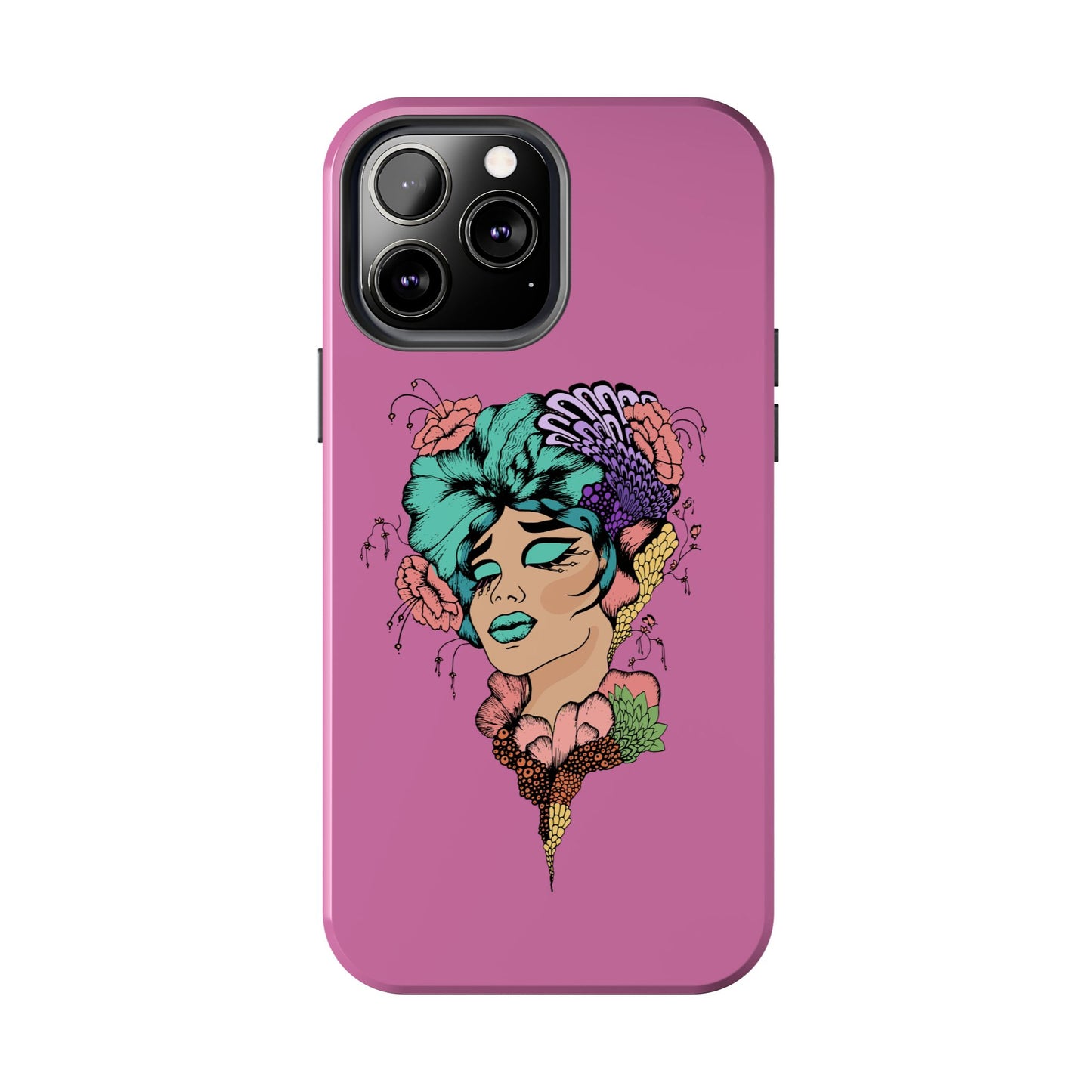 Floral Woman Tough Phone Cases