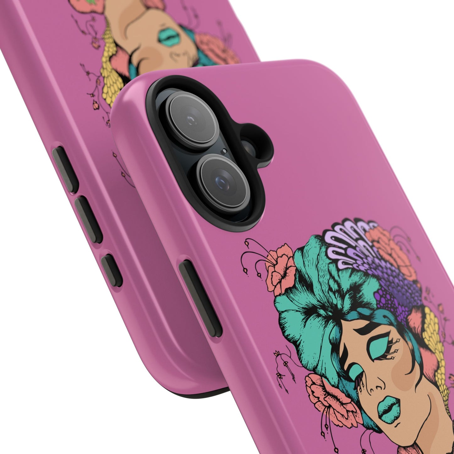 Floral Woman Tough Phone Cases