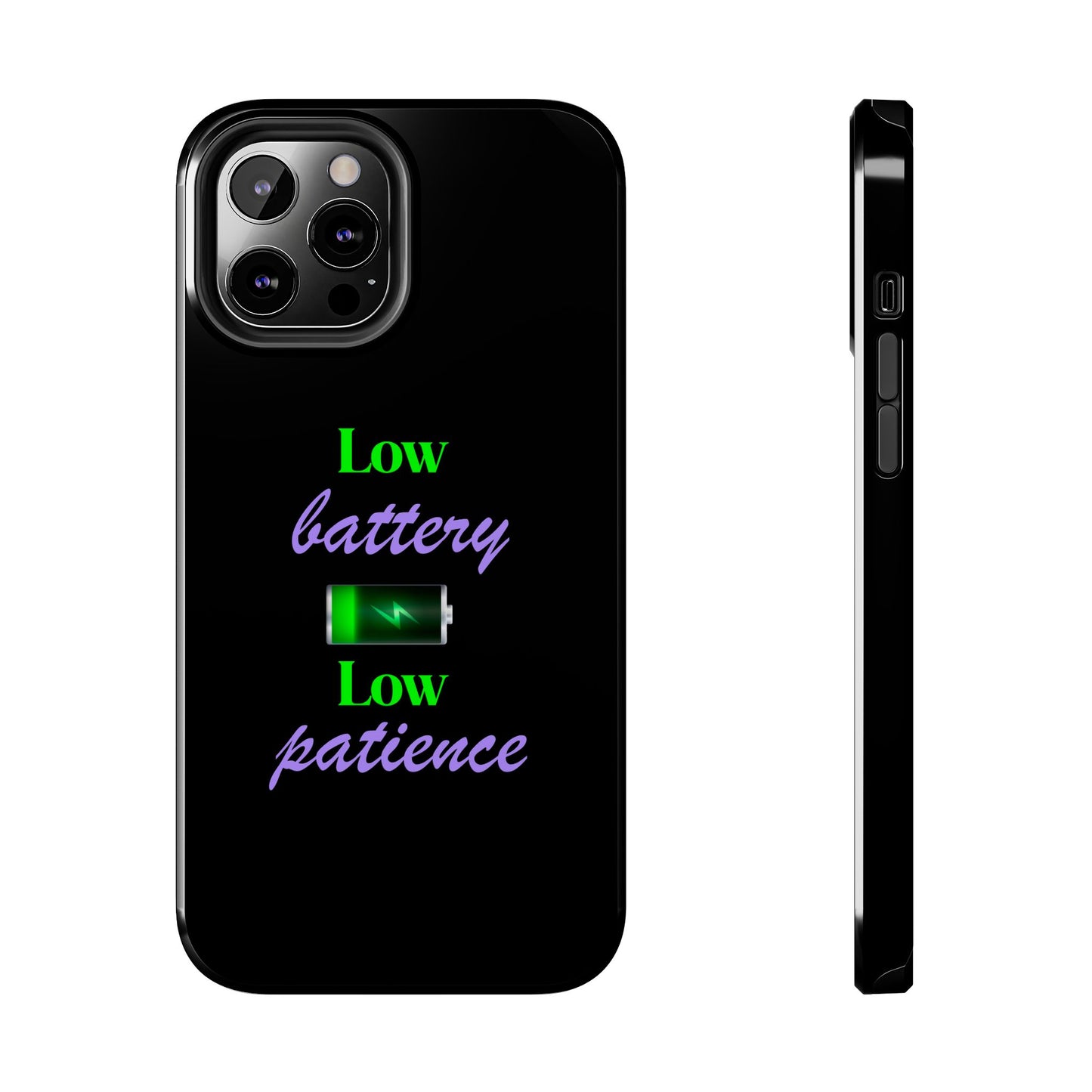 Low battery Tough Phone Cases