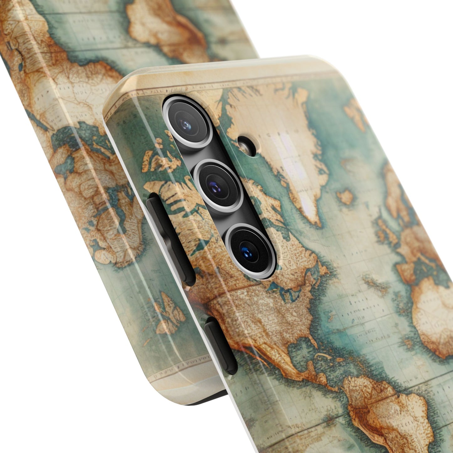 Vintage World Map Tough Phone Cases