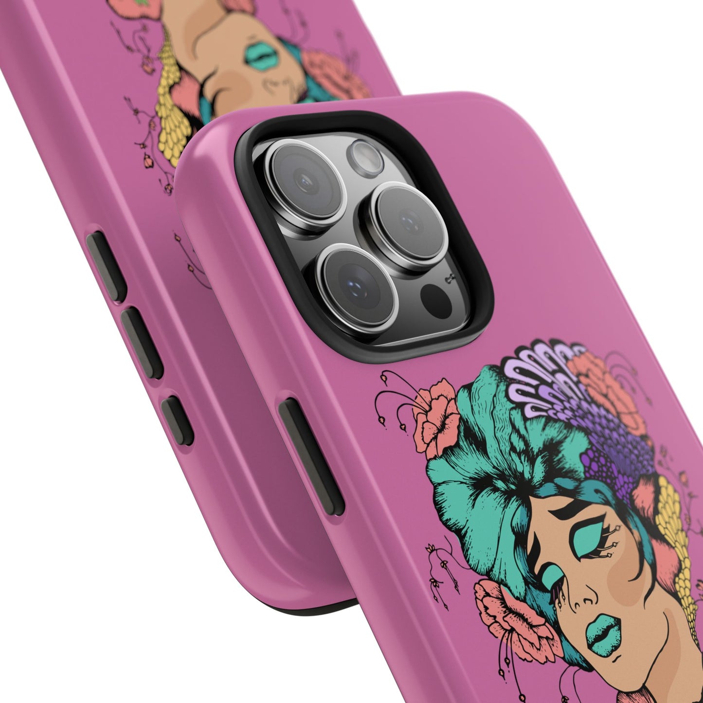 Floral Woman Tough Phone Cases