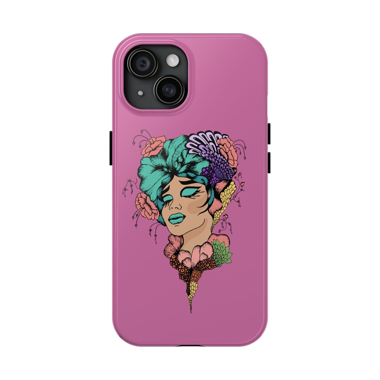 Floral Woman Tough Phone Cases