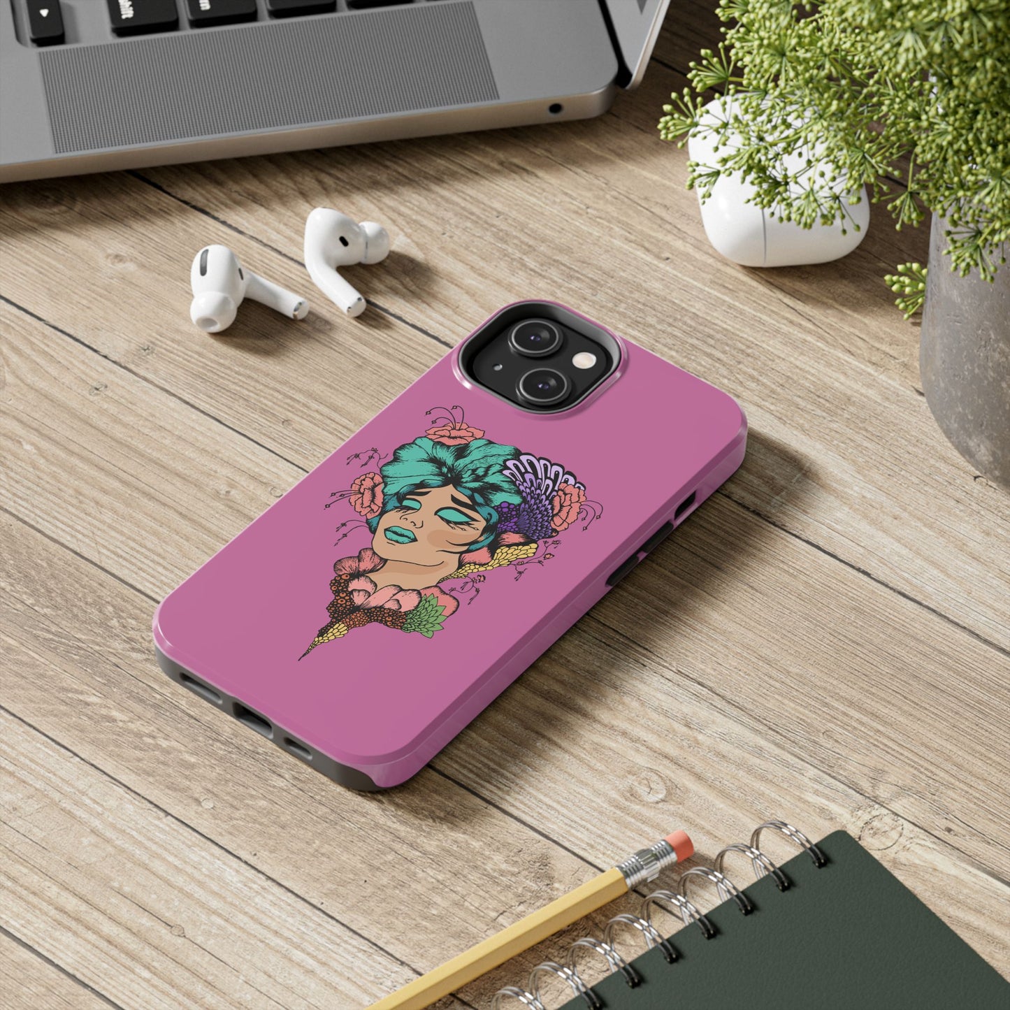 Floral Woman Tough Phone Cases