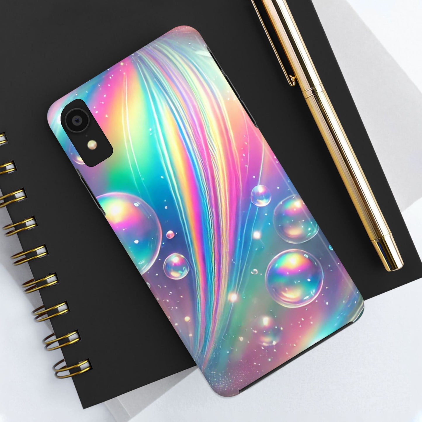 Iridescent colorful Tough Phone Cases