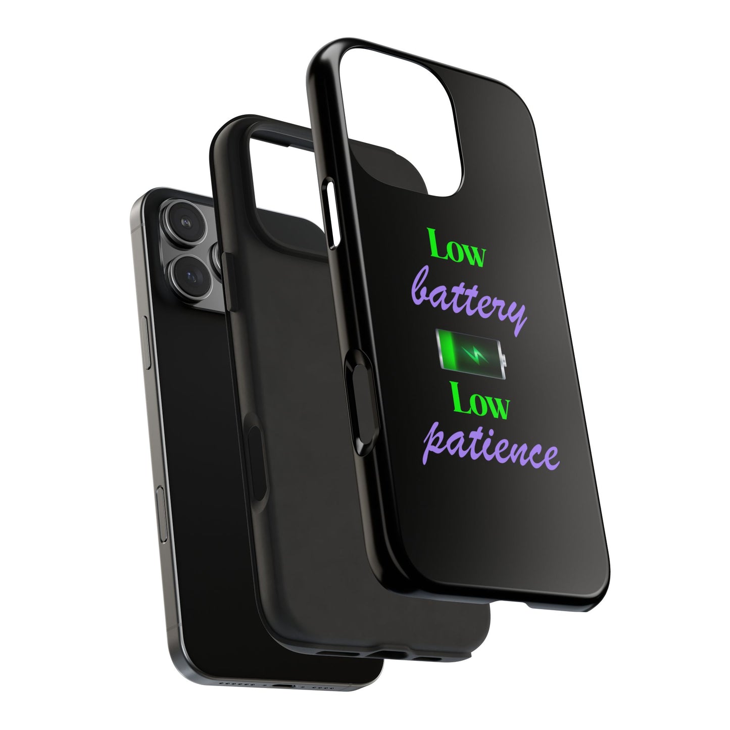 Low battery Tough Phone Cases