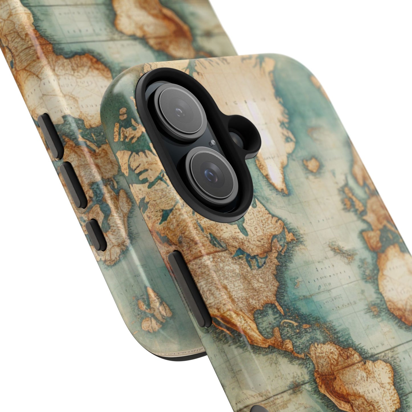 Vintage World Map Tough Phone Cases